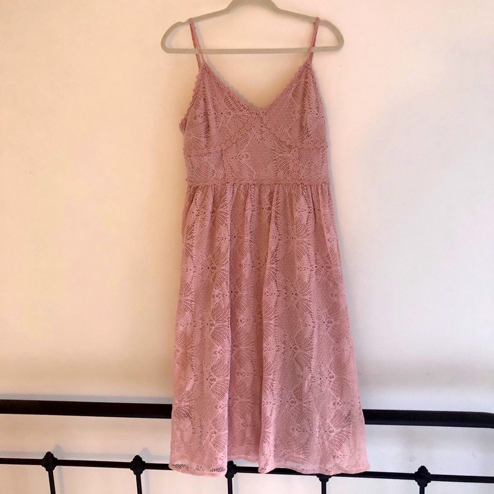 Blush Pink floral dress | NSR The Label